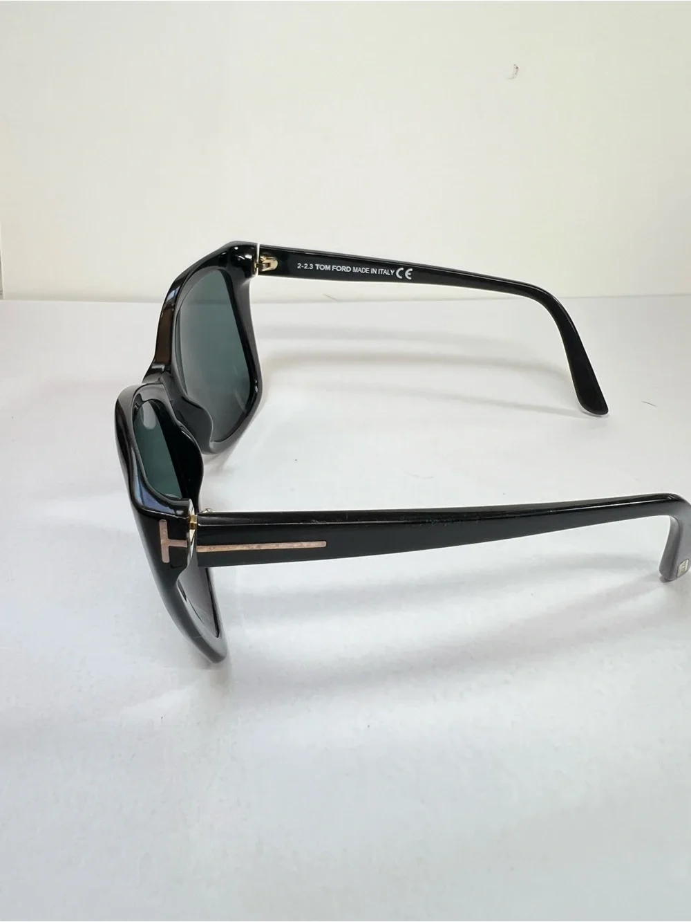 Tom Ford Black Sunglasses Temple Arm with White Logo
